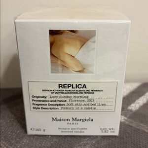 Maison Margiela Replica Lazy Sunday Morning Full Size 5.8 oz Candle New Sealed